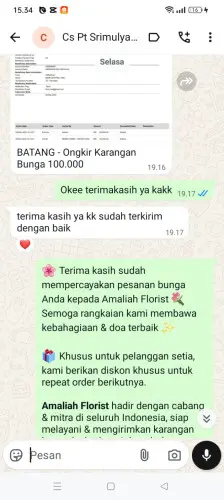 Testimonial Papan Bunga cicalengka kulon