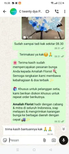 Testimonial Standing Flower cicalengka kulon