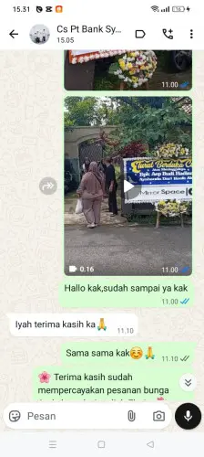 Testimonial Papan Bunga cicalengka kulon